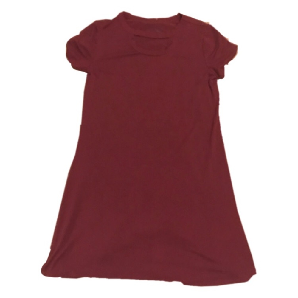 Burgundy dress